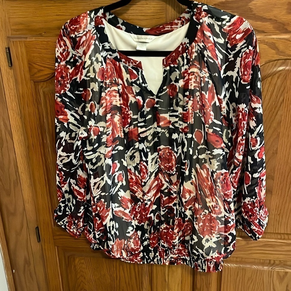 Christopher and Banks Floral Blouse